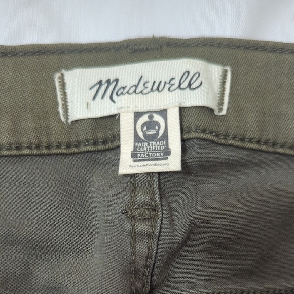 Madewell 10" High-Rise Skinny Jeans, Color Olive Wash Size 28 - Picture 10 of 15